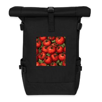 Tomaten - Rolltop Rucksack - Schwarz - Vorne