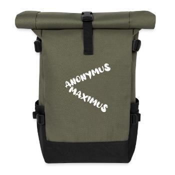 Anonymus Maximus - Roll Top Backpack - olive/black - Front