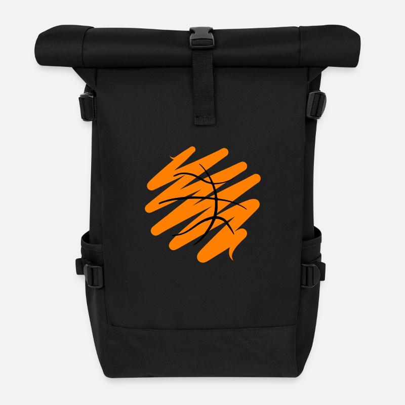 Basket-ball - Sac à dos roll top - noir