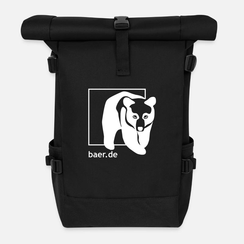 baer.de LOGO - Rolltop Rucksack - Schwarz