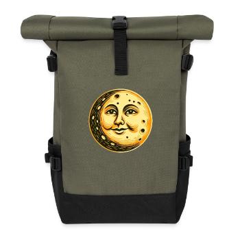Mond - Rolltop Rucksack - Olive/Schwarz - Vorne