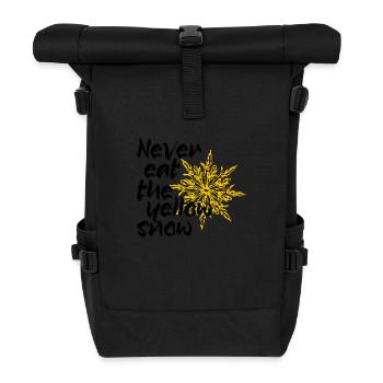 Never eat the yellow snow - Rolltop Rucksack - Schwarz - Vorne