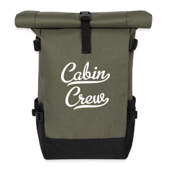Cabine - Sac à dos roll top - olive/noir - Devant