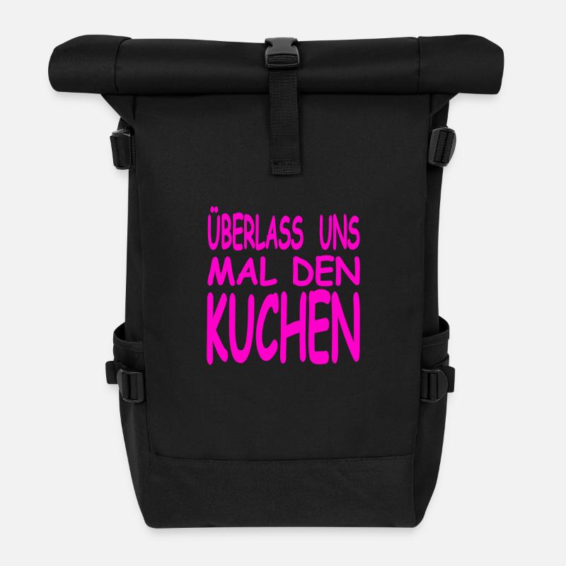 Kuchen - Rolltop Rucksack - Schwarz