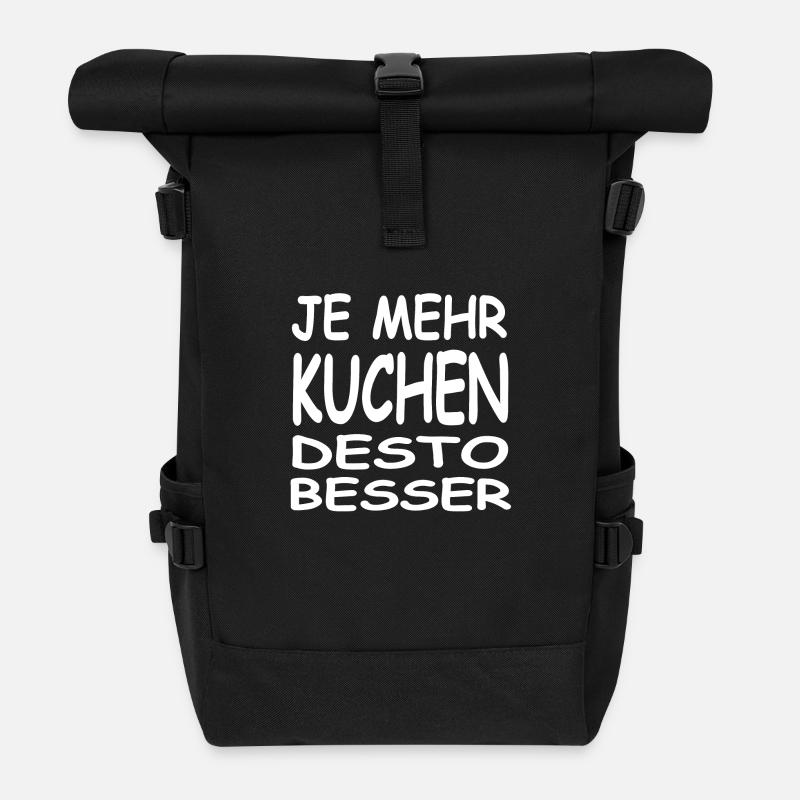 Kuchen - Rolltop Rucksack - Schwarz