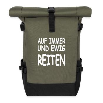 Chevaucher - Sac à dos roll top - olive/noir - Devant