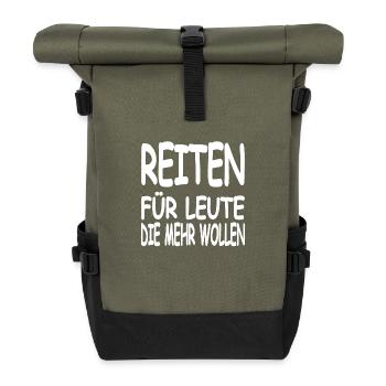 Chevaucher - Sac à dos roll top - olive/noir - Devant
