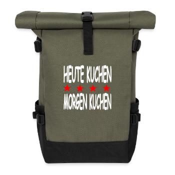 Cake - Roll Top Backpack - olive/black - Front