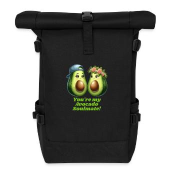 Avocat Couple Amour - Sac à dos roll top - noir - Devant