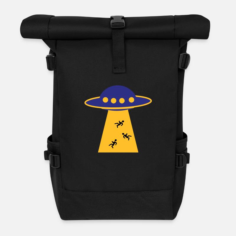 Ufo - Rolltop Rucksack - Schwarz