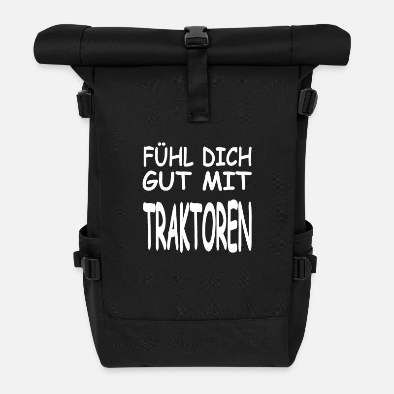 Traktor - Rolltop Rucksack - Schwarz