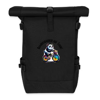 Bamboo Raider en tournée Panda - Sac à dos roll top - noir - Devant