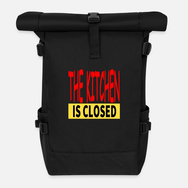 Küche - Rolltop Rucksack - Schwarz