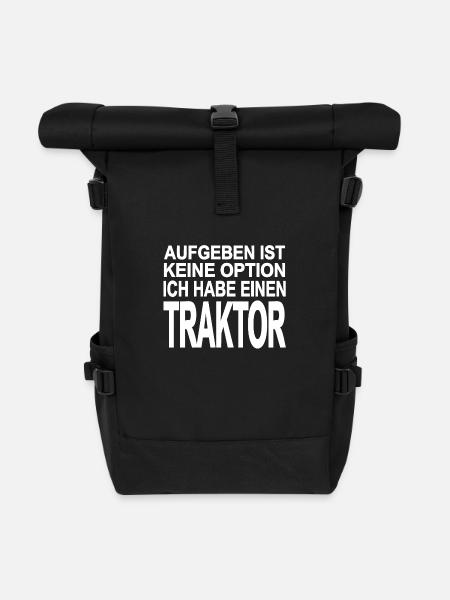 Traktor - Rolltop Rucksack - Schwarz