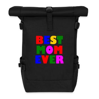 Best mom ever - Rolltop Rucksack - Schwarz - Vorne