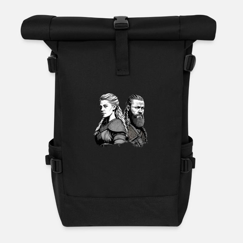 Viking - Rolltop Rucksack - Schwarz