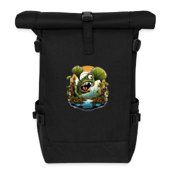 Plante carnivore sauvage en colère - Sac à dos roll top - noir - Devant