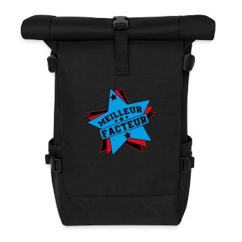 BESTER FAKTOR - Rolltop Rucksack - Schwarz - Vorne