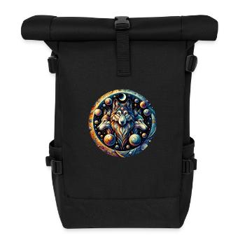 Wolf - Rolltop Rucksack - Schwarz - Vorne