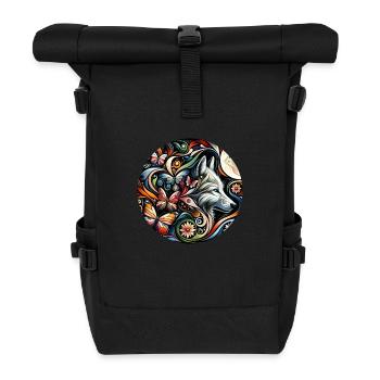 Wolf 1 - Rolltop Rucksack - Schwarz - Vorne