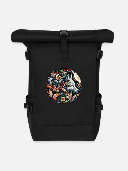 Wolf 1 - Rolltop Rucksack - Schwarz