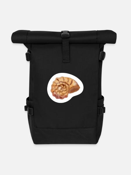 Beautiful sea of shells - Roll Top Backpack - black