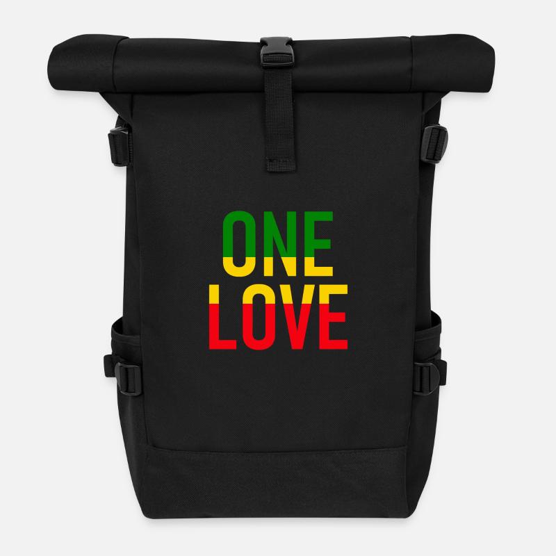 ONE LOVE - Reggae Music - Musik - Rolltop Rucksack - Schwarz