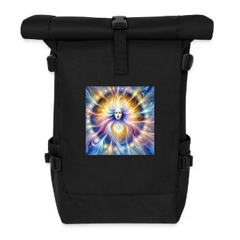 Mächtige Aura - Rolltop Rucksack - Schwarz - Vorne