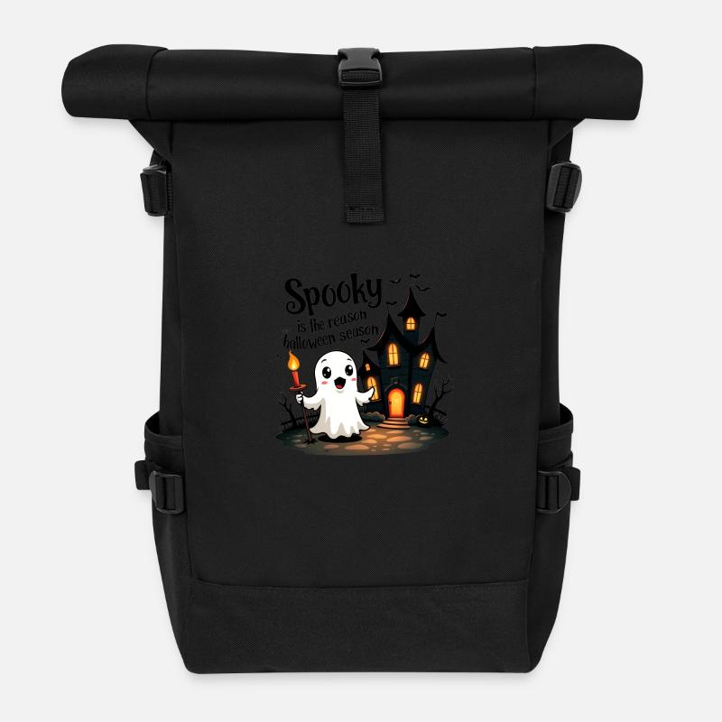 HALLOWEEN - Sac à dos roll top - noir