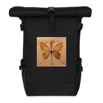 Wüstenblüte Desert Bloom - Roll Top Backpack - black - Front