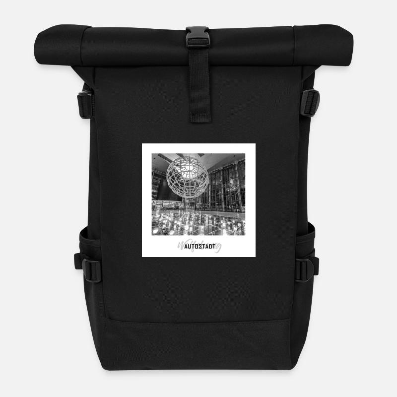 Piazza Wolfsburg - Rolltop Rucksack - Schwarz
