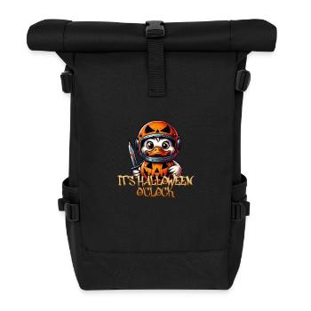 Halloween Duck - Roll Top Backpack - black - Front