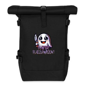 Halloween Ghost - Roll Top Backpack - black - Front