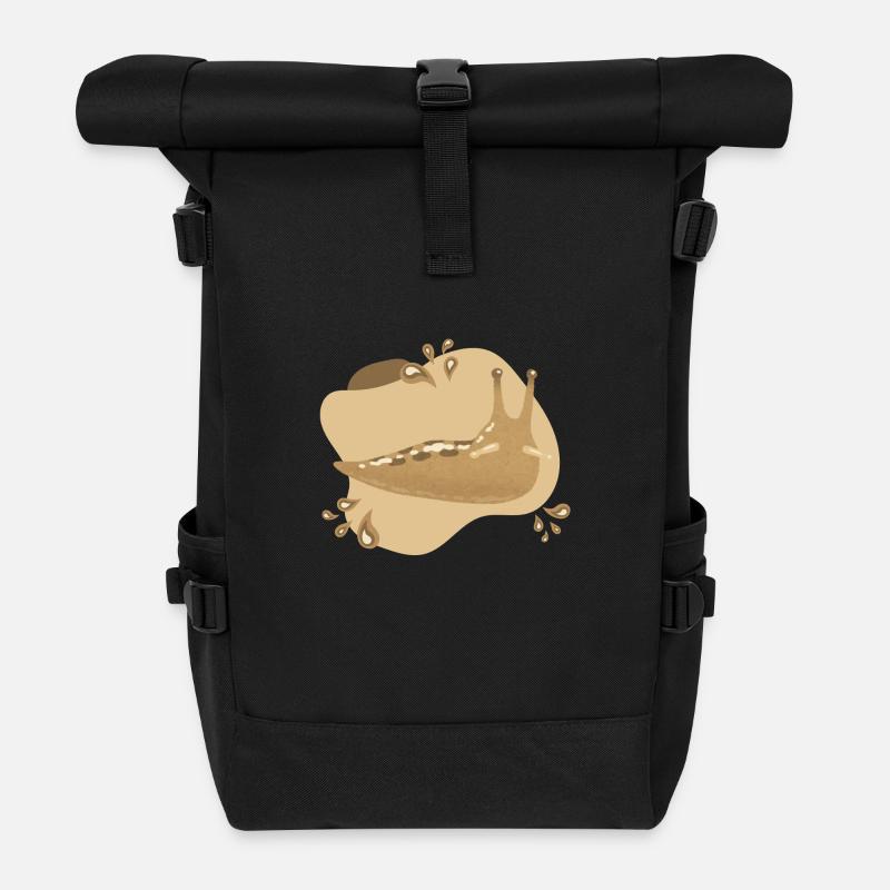 Nacktschnecke - Rolltop Rucksack - Schwarz