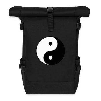 Yin Yang - Roll Top Backpack - black - Front
