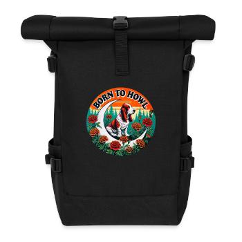 Born to Howl - Roll Top Backpack - black - Front