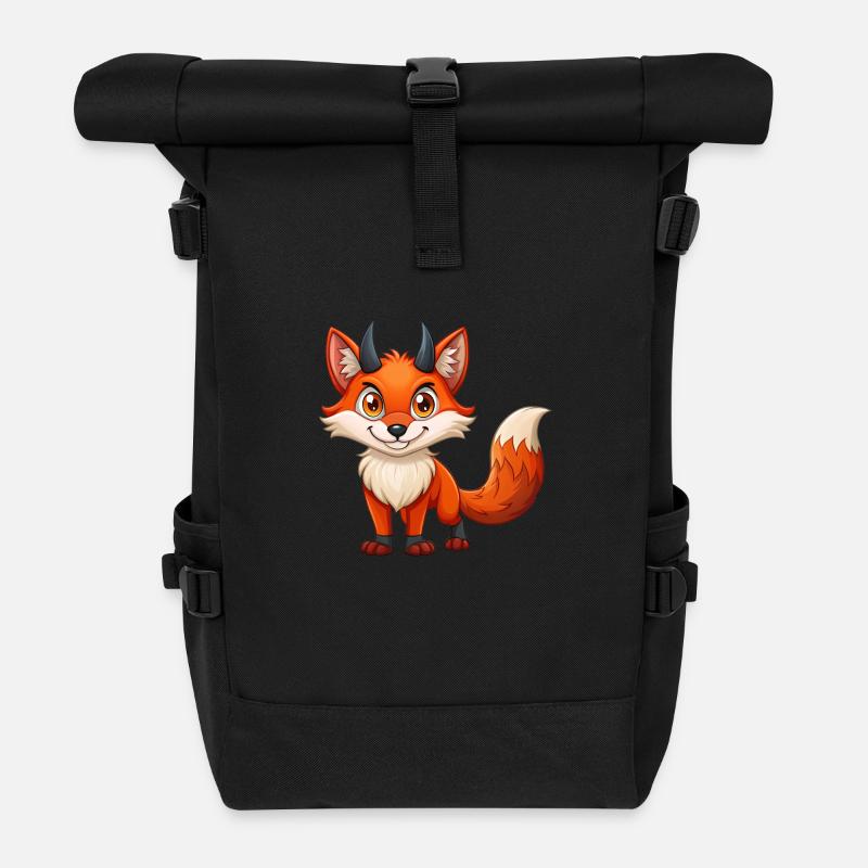 Fou furieux - Sac à dos roll top - noir