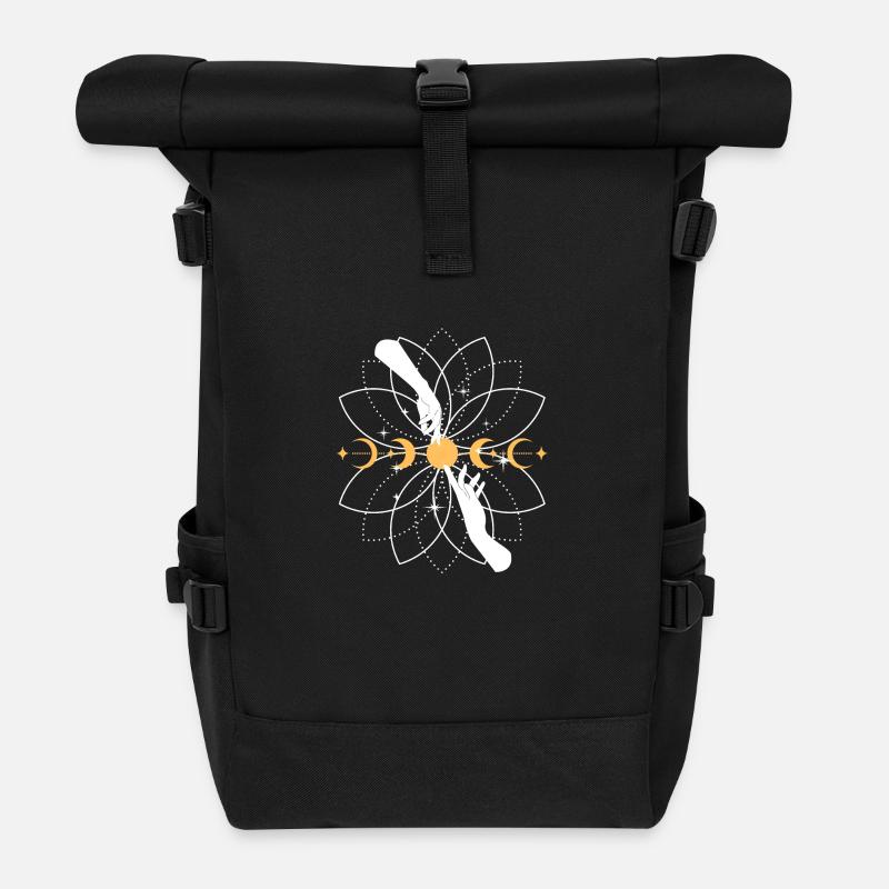Magic hands - Roll Top Backpack - black
