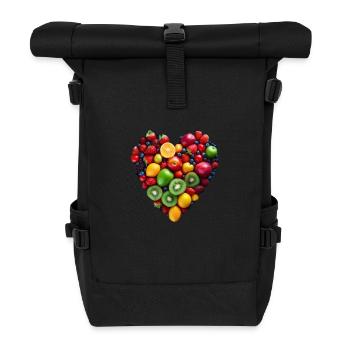 Fruit Heart - Roll Top Backpack - black - Front