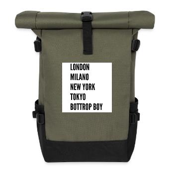 Londres, Milan, New YorkTokyo Bottrop Boy - Sac à dos roll top - olive/noir - Devant