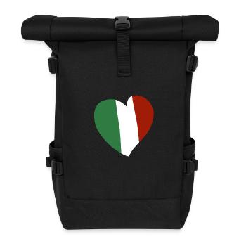 Cœur Italie - Sac à dos roll top - noir - Devant