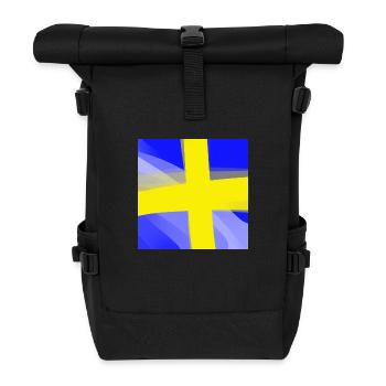 Drapeau de la Suède - Sac à dos roll top - noir - Devant