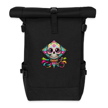 Sugar Skull Gift - Roll Top Backpack - black - Front