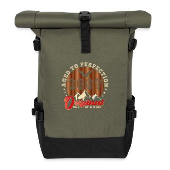 Iconic 2009 Anniversary - Roll Top Backpack - olive/black - Front
