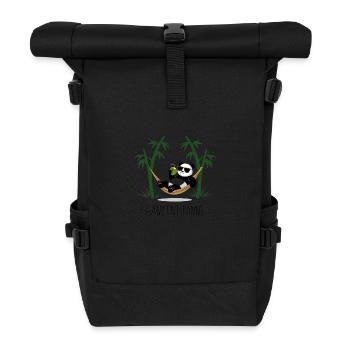 Complètement détendu - Panda - Sac à dos roll top - noir - Devant