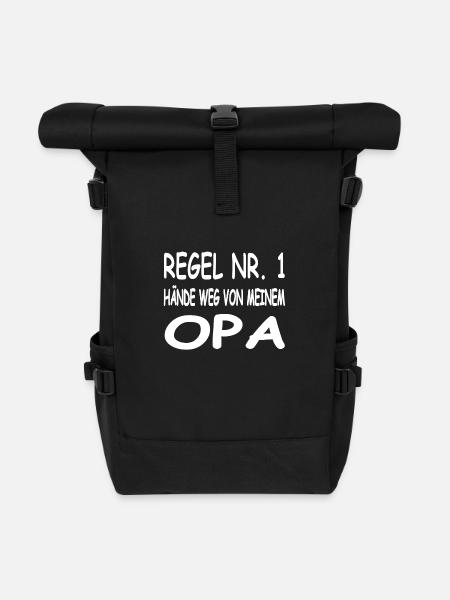 Opa - Rolltop Rucksack - Schwarz