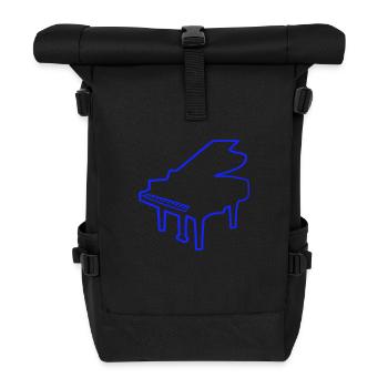 Piano Piano Playing Classical Music Instrument - Roll Top Backpack - black - Front