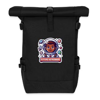 FUTURE ASTRONAUT TREND - Roll Top Backpack - black - Front
