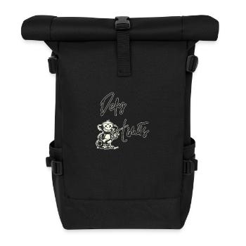 Défier les limites singe paintball blanc - Sac à dos roll top - noir - Devant