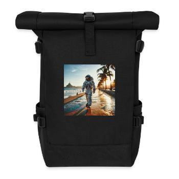 Astronaute - Sac à dos roll top - noir - Devant